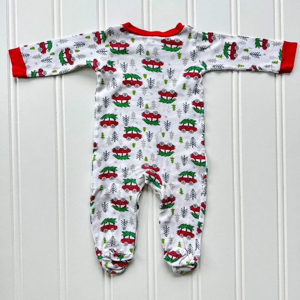 4/$10 - Baby Starters Christmas Cotton Baby Footie, Onesie Bodysuit, & Bib Set | - Picture 6 of 11